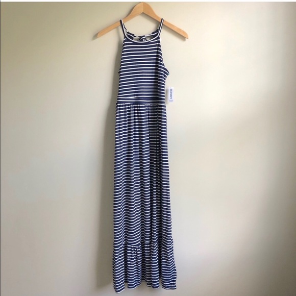 old navy striped maxi dress